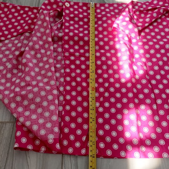 Vintage ESPRIT Pink Polka Dot Wrap/Bandage Skirt, Size 7/8 - Picture 9 of 9